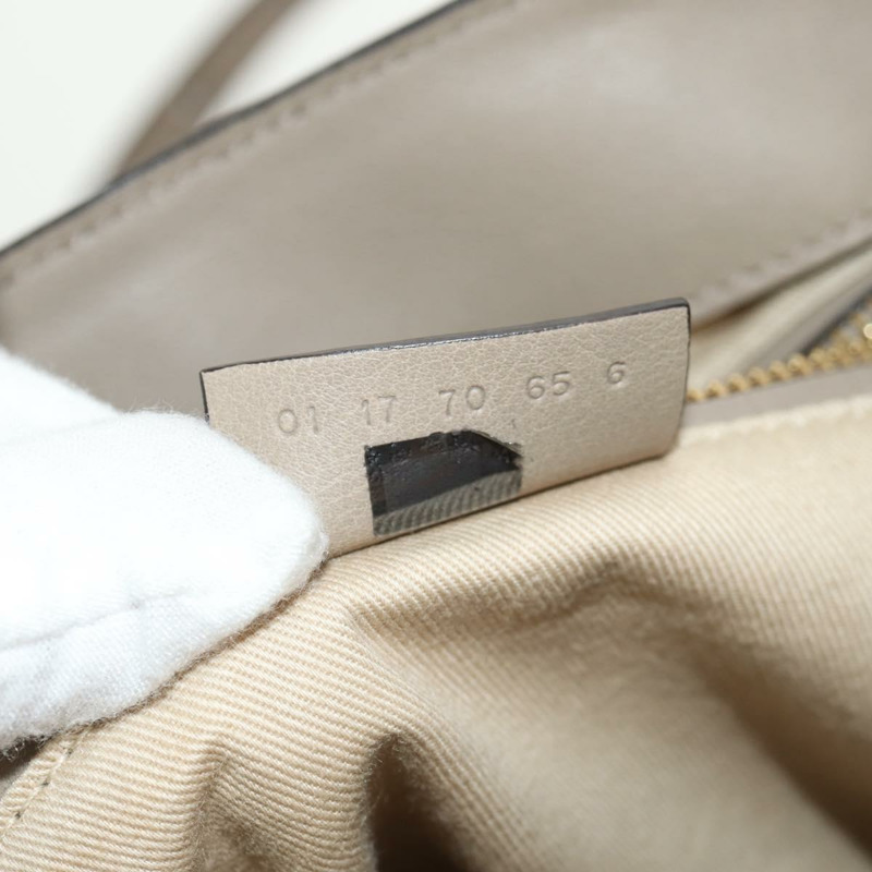 【日本直送】Chloe Fay 肩背包 麂皮 米色 金色 正品 BA6829-11