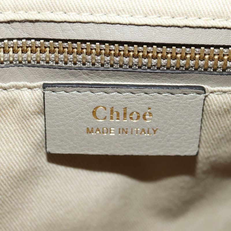 【日本直送】Chloe Fay 肩背包 麂皮 米色 金色 正品 BA6829-26