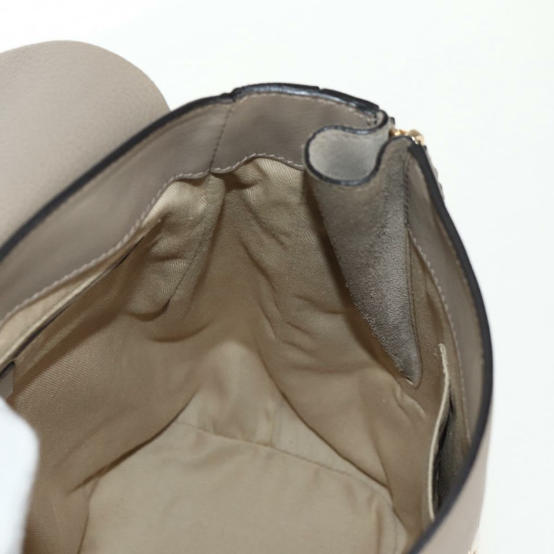 【日本直送】Chloe Fay 肩背包 麂皮 米色 金色 正品 BA6829-28