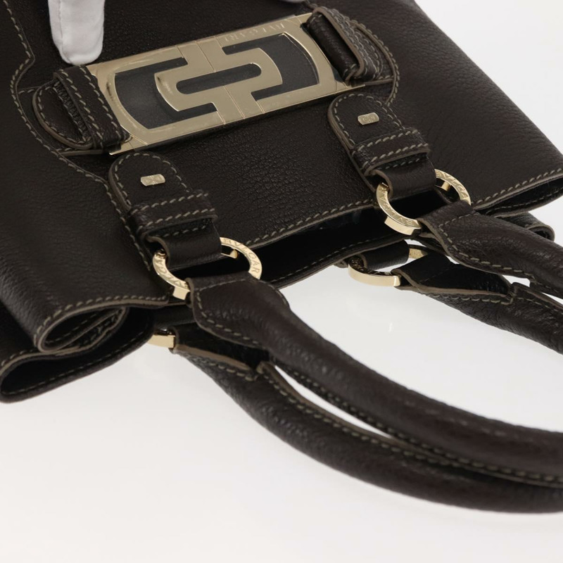 【日本直送】寶格麗棕色真皮手提包 正品 BA6908-5