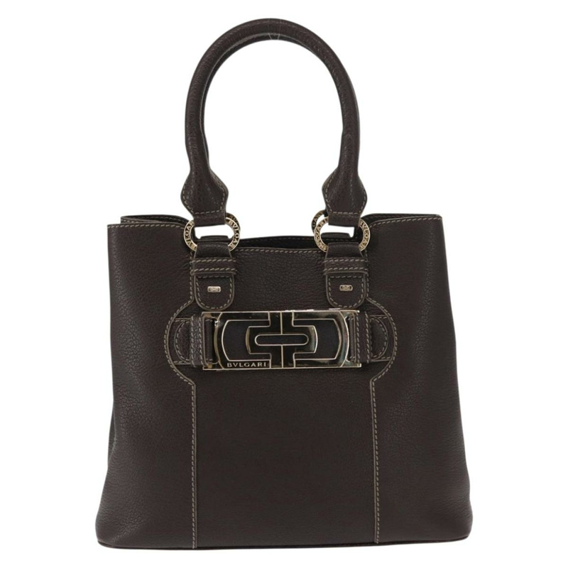 【日本直送】寶格麗棕色真皮手提包 正品 BA6908-12