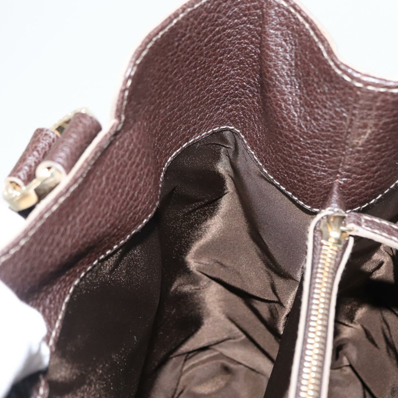 【日本直送】寶格麗棕色真皮手提包 正品 BA6908-22