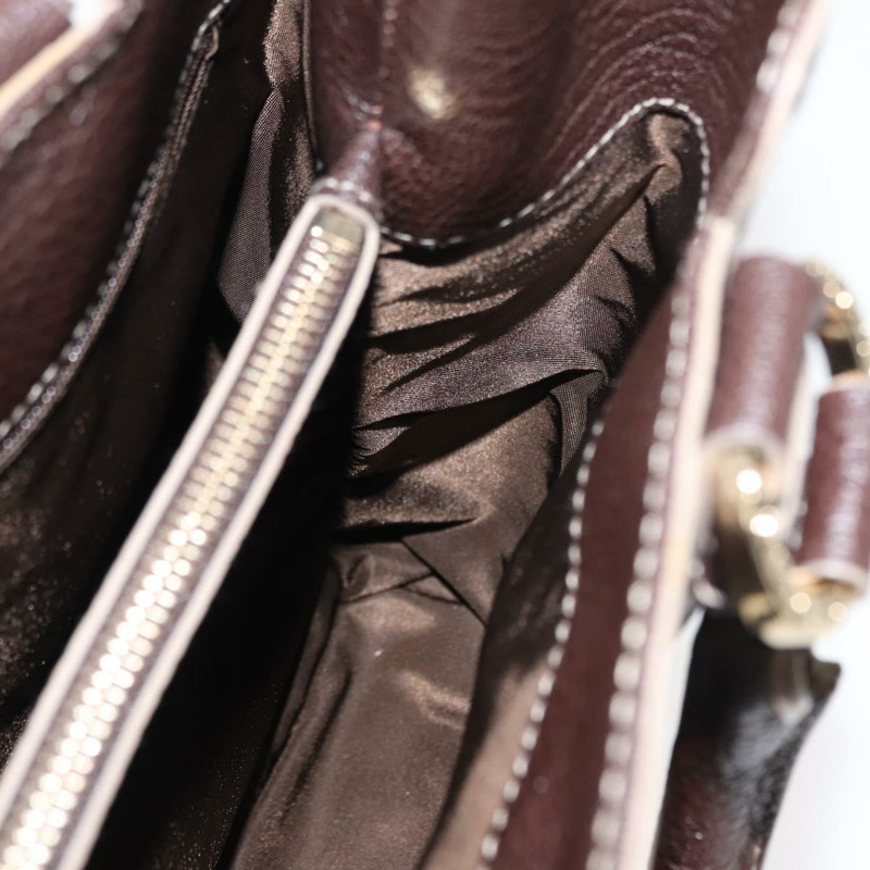 【日本直送】寶格麗棕色真皮手提包 正品 BA6908-23