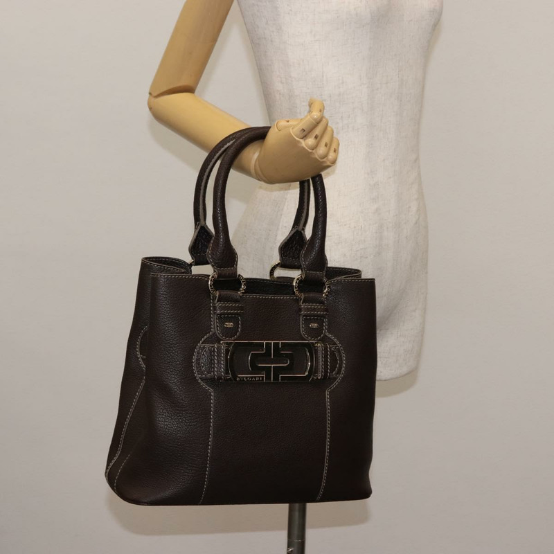 【日本直送】寶格麗棕色真皮手提包 正品 BA6908-25