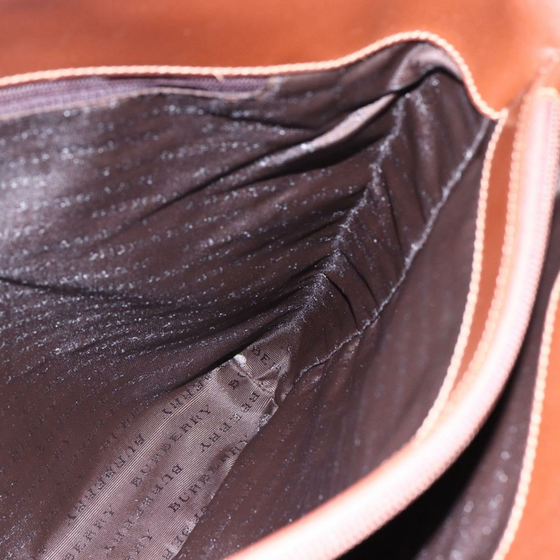 【日本直送】BURBERRY Nova 格紋手提包 PVC 皮革 棕色 米色 正品 BA6892-17