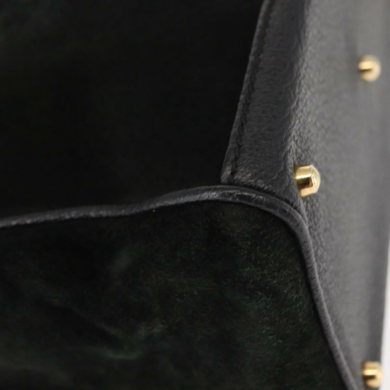 【日本直送】GUCCI 竹節手提包 麂皮 兩用 黑色 正品 BA6753-17