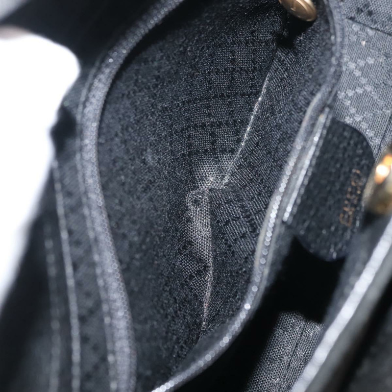 【日本直送】GUCCI 竹節手提包 麂皮 兩用 黑色 正品 BA6753-22