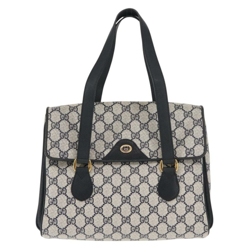 【日本直送】GUCCI GG Supreme 手提包 PVC 皮革 海軍藍 正品 BA6754-12