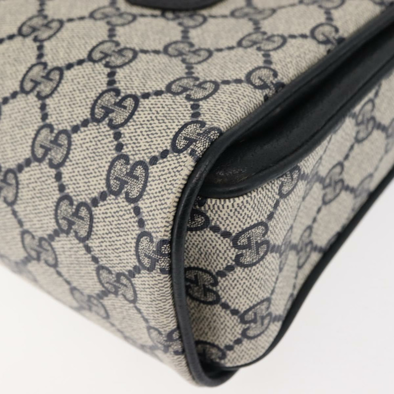 【日本直送】GUCCI GG Supreme 手提包 PVC 皮革 海軍藍 正品 BA6754-15