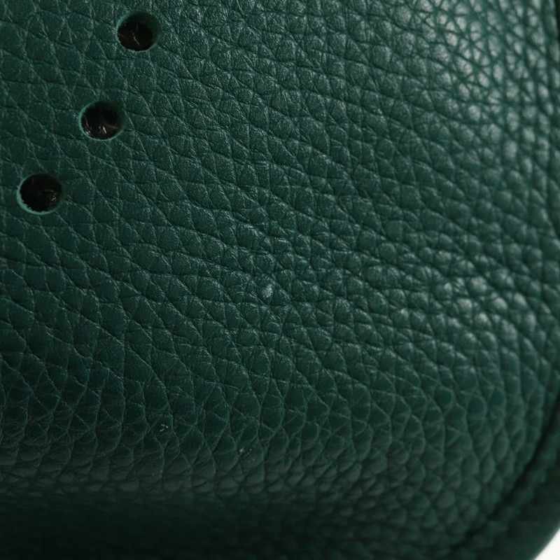 【日本直送】愛馬仕 Evelyn 3 PM 單肩包 Taurillon Clemence 綠色 正品 BA6847A-1