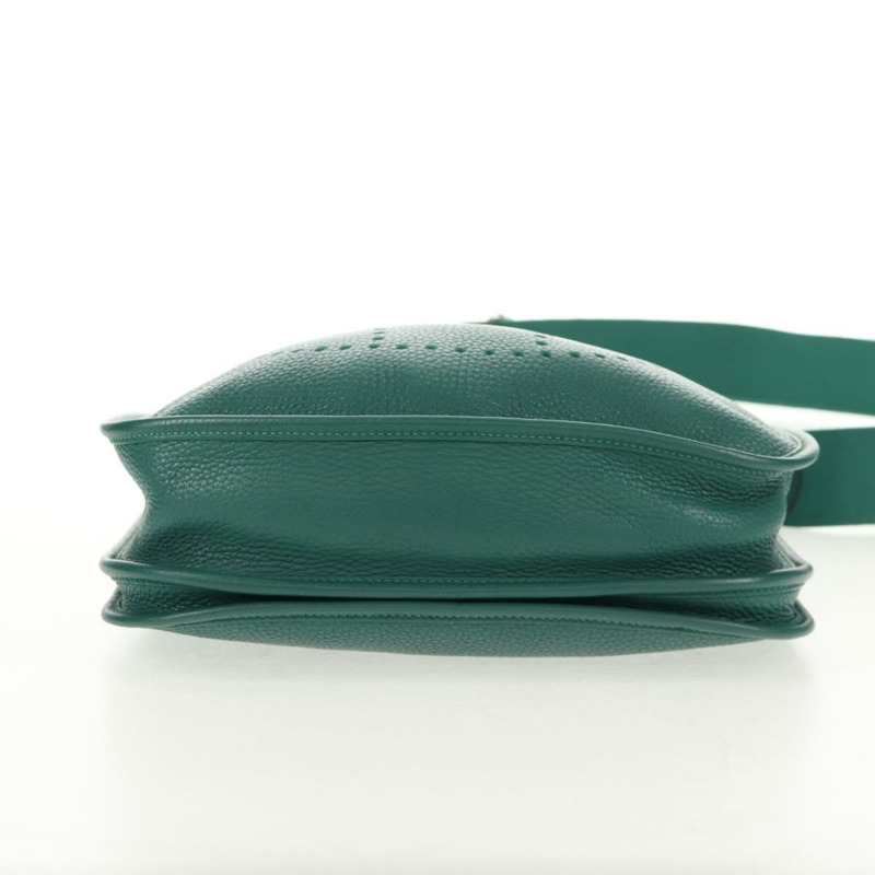 【日本直送】愛馬仕 Evelyn 3 PM 單肩包 Taurillon Clemence 綠色 正品 BA6847A-5