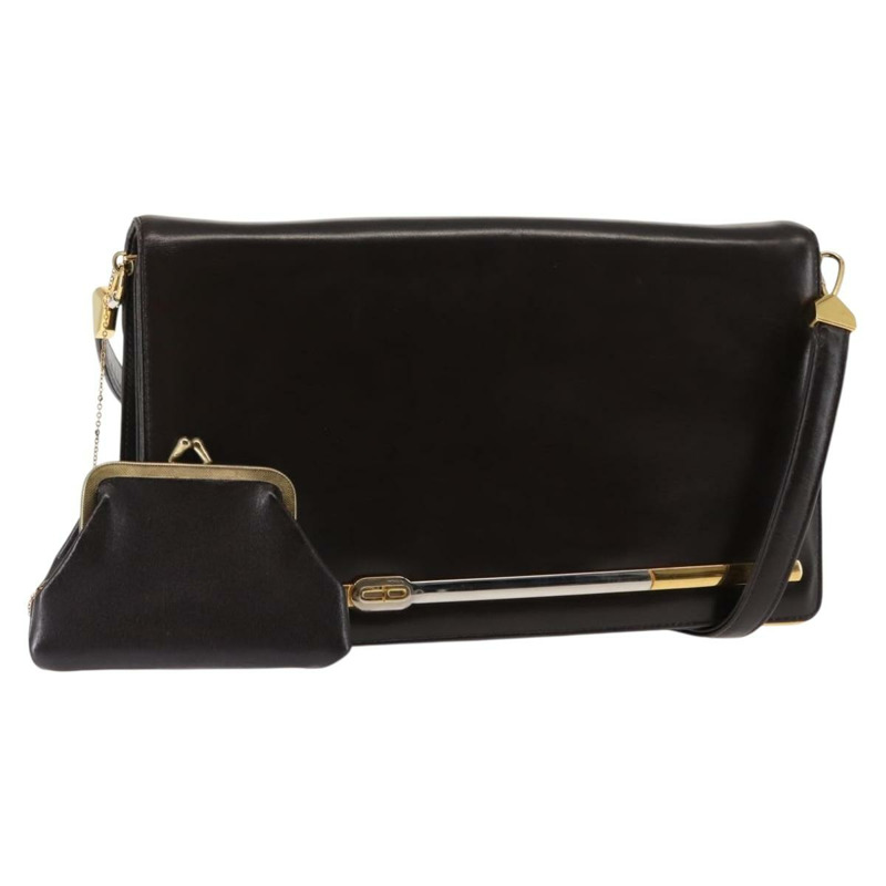 【日本直送】Christian Dior 棕色真皮單肩包 正品 BA6824-0