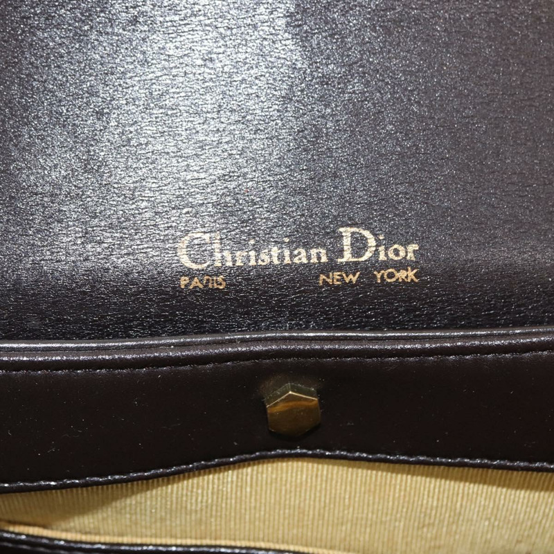 【日本直送】Christian Dior 棕色真皮單肩包 正品 BA6824-10