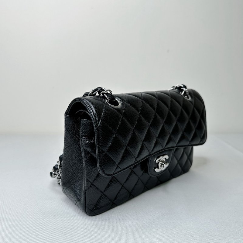 CHANEL 荔枝黑銀牛Coco 23-3