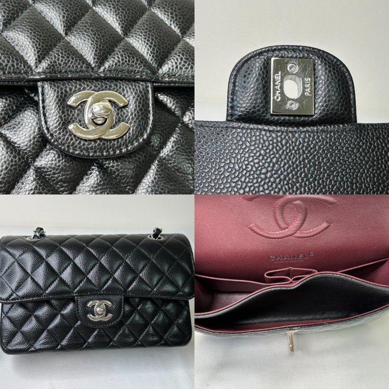 CHANEL 荔枝黑銀牛Coco 23-9