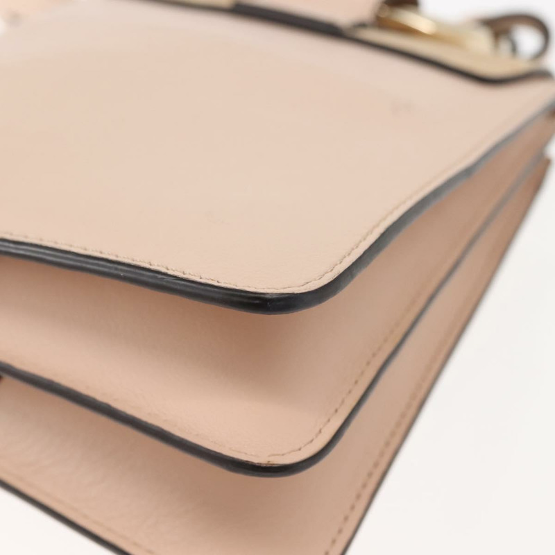 【日本直送】Chloe Fay 肩背包 粉紅麂皮皮革 正品 BA6828-17