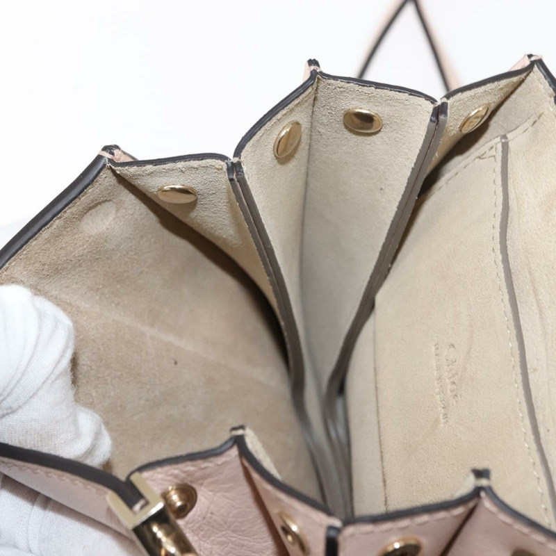 【日本直送】Chloe Fay 肩背包 粉紅麂皮皮革 正品 BA6828-21