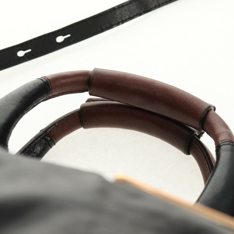 【日本直送】Chloe Etel 手提包 皮革 2way 黑色 正品 BA6838-13