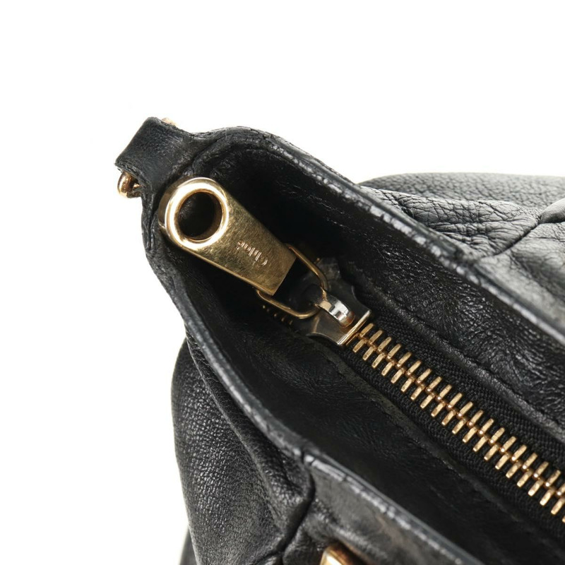 【日本直送】Chloe Etel 手提包 皮革 2way 黑色 正品 BA6838-22