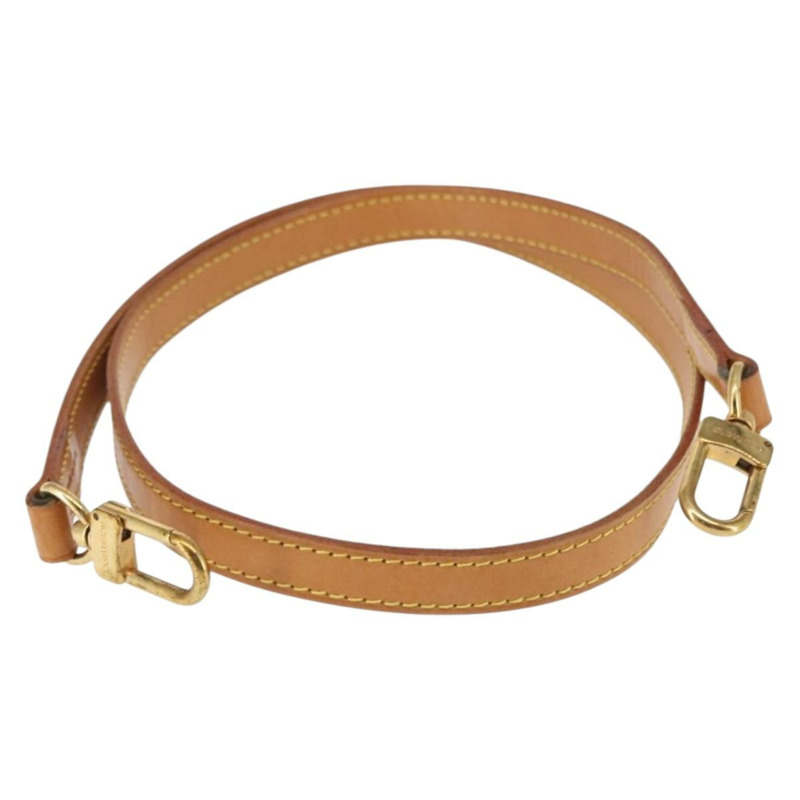 【日本直送】路易威登（LOUIS VUITTON）皮革肩帶，39.4英寸，米色，LV正品，貨號BA6682-1