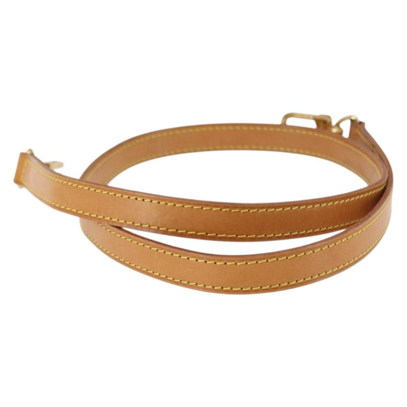 【日本直送】路易威登（LOUIS VUITTON）皮革肩帶，39.4英寸，米色，LV正品，貨號BA6682-2