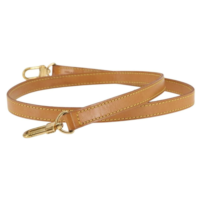 【日本直送】路易威登（LOUIS VUITTON）皮革肩帶，39.4英寸，米色，LV正品，貨號BA6682-3