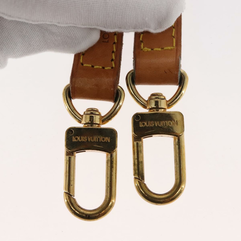 【日本直送】路易威登（LOUIS VUITTON）皮革肩帶，39.4英寸，米色，LV正品，貨號BA6682-7