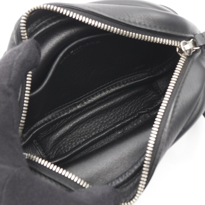 巴黎世家 (BALENCIAGA) EVERYDAY CAMERA XS 肩背包 489809 黑色皮革 二手 女士-2