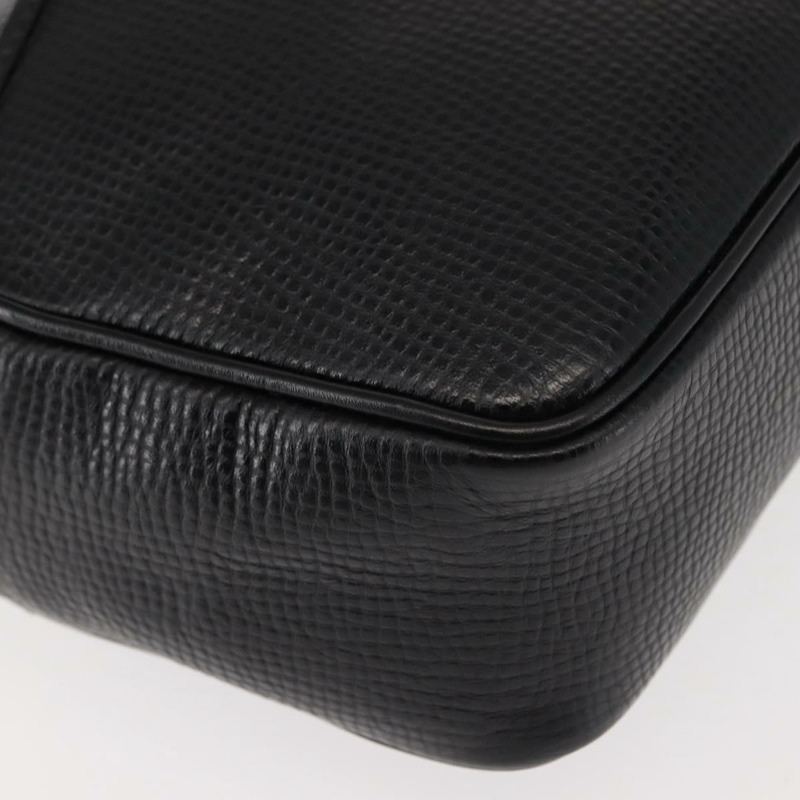 【日本直送】Christian Dior 黑色金色皮革肩背包,正品編號 146794-8