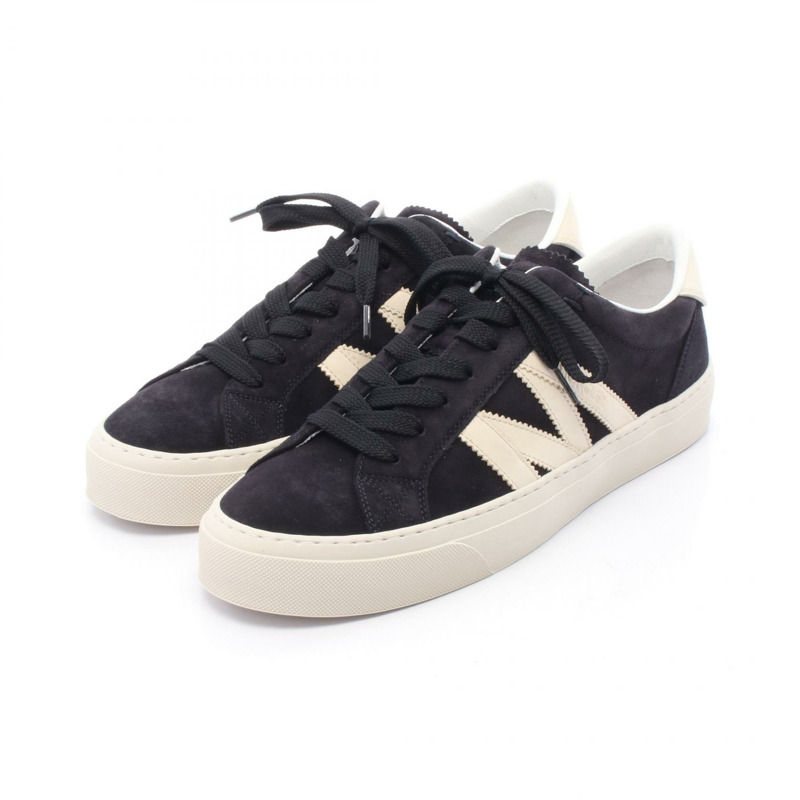 MONCLER MONACO2 運動鞋 4M00180M607074U41 絨面革 黑色 米色 #41 全新 男款-0