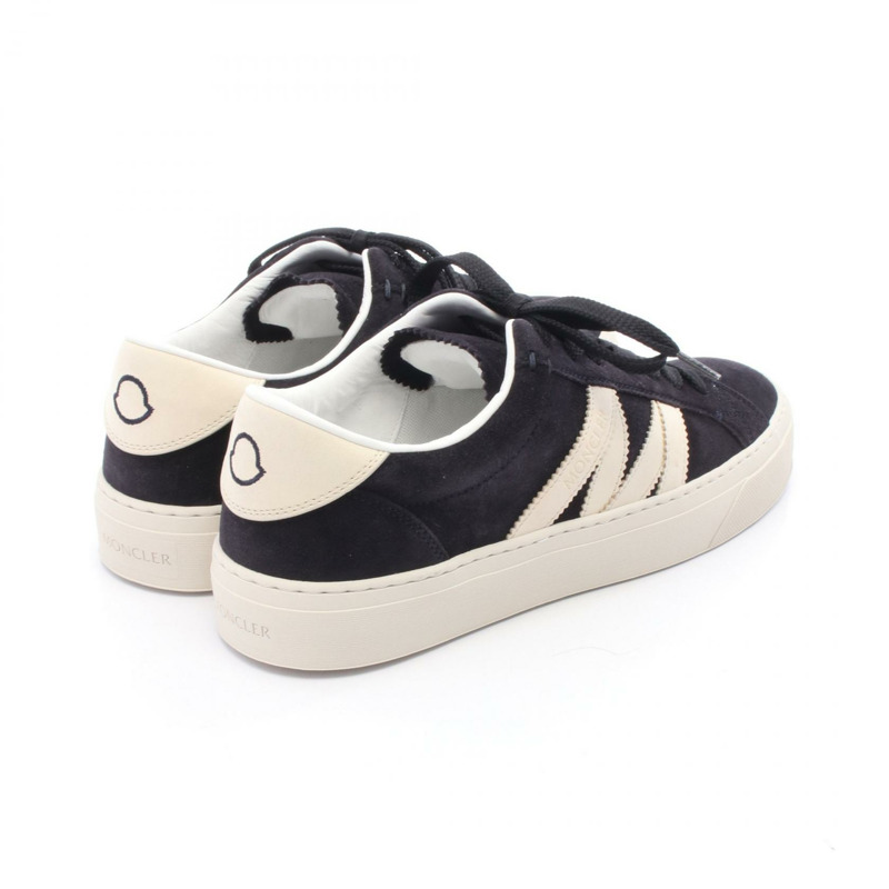 MONCLER MONACO2 運動鞋 4M00180M607074U42 絨面革 黑色 米色 #42 全新 男款-1
