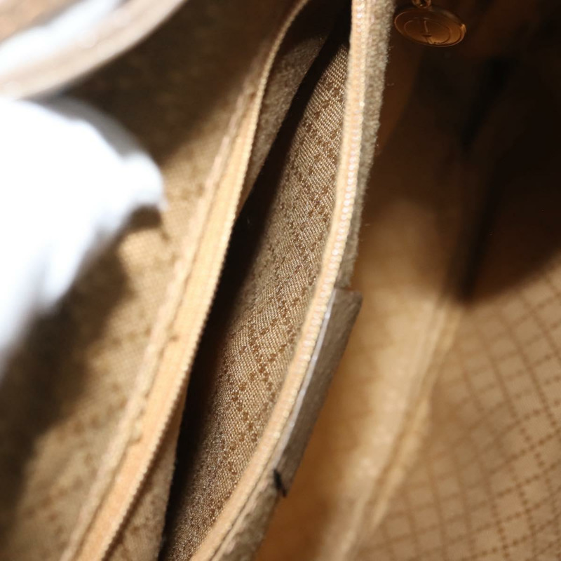 【日本直送】GUCCI 竹編雙肩包 棕金色絨面革 003 58 0016 Auth 146807-24