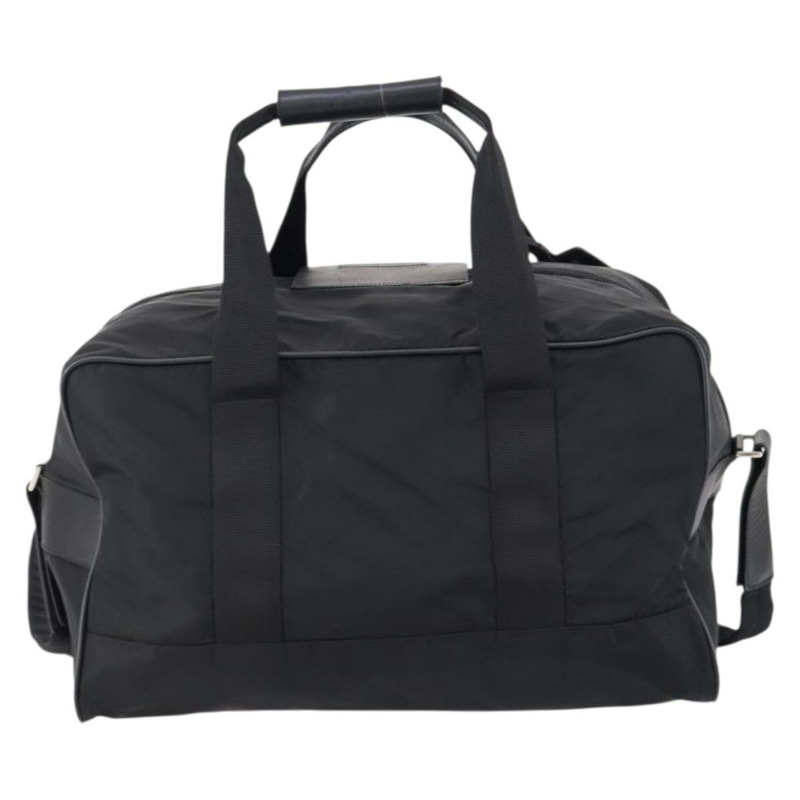 【日本直送】PRADA 波士頓包 尼龍 2way 黑色 銀色 Auth 143764-1