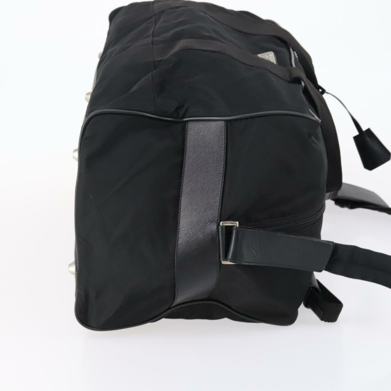 【日本直送】PRADA 波士頓包 尼龍 2way 黑色 銀色 Auth 143764-2