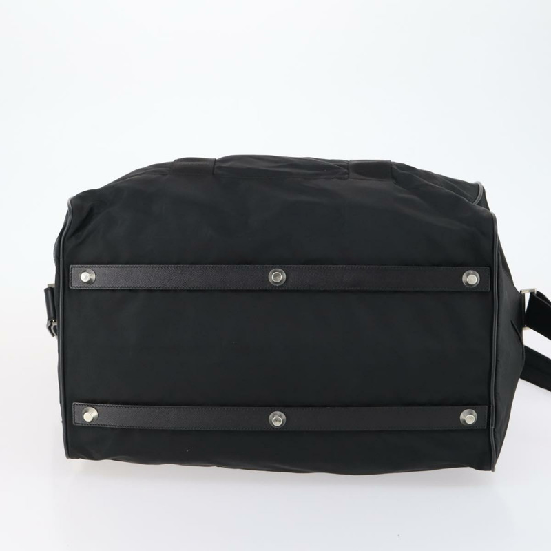 【日本直送】PRADA 波士頓包 尼龍 2way 黑色 銀色 Auth 143764-5