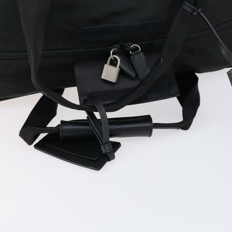 【日本直送】PRADA 波士頓包 尼龍 2way 黑色 銀色 Auth 143764-8