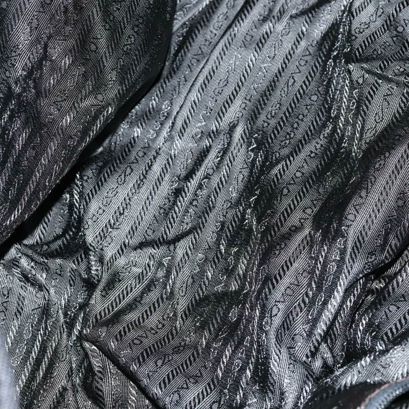 【日本直送】PRADA 波士頓包 尼龍 2way 黑色 銀色 Auth 143764-9