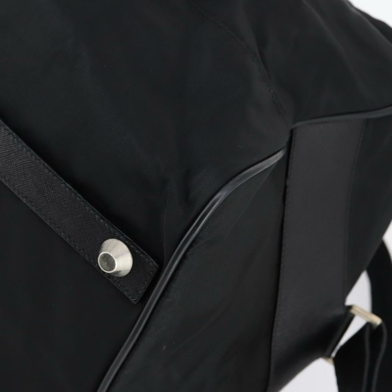 【日本直送】PRADA 波士頓包 尼龍 2way 黑色 銀色 Auth 143764-15