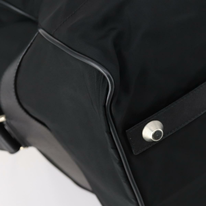 【日本直送】PRADA 波士頓包 尼龍 2way 黑色 銀色 Auth 143764-16