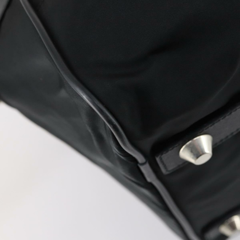 【日本直送】PRADA 波士頓包 尼龍 2way 黑色 銀色 Auth 143764-18
