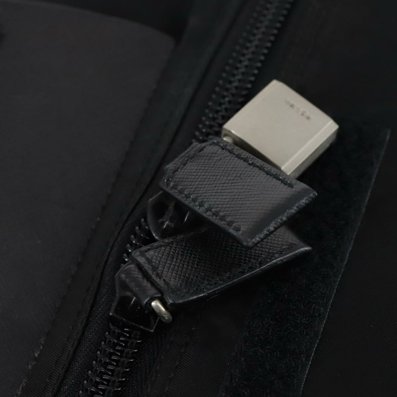 【日本直送】PRADA 波士頓包 尼龍 2way 黑色 銀色 Auth 143764-22