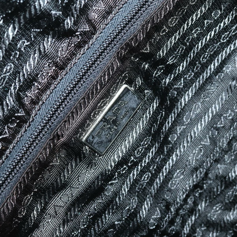 【日本直送】PRADA 波士頓包 尼龍 2way 黑色 銀色 Auth 143764-23