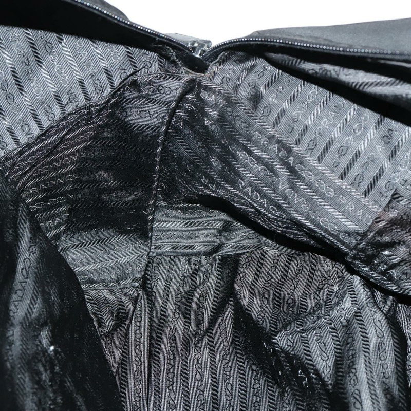 【日本直送】PRADA 波士頓包 尼龍 2way 黑色 銀色 Auth 143764-24