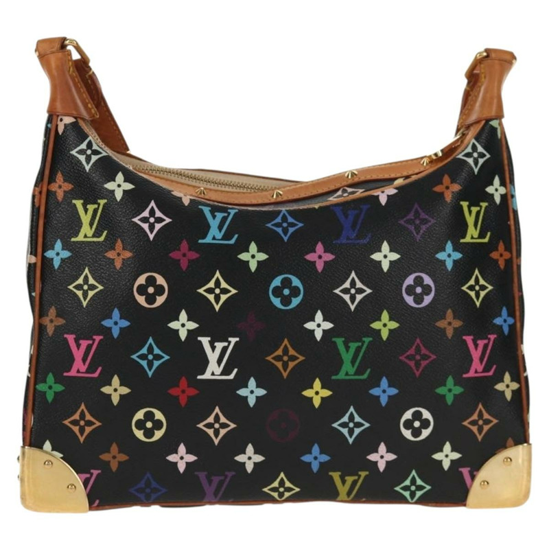 【日本直送】路易威登 (LOUIS VUITTON) 多色布洛涅肩背包 黑色 M92638 LV 正品 146603A-1