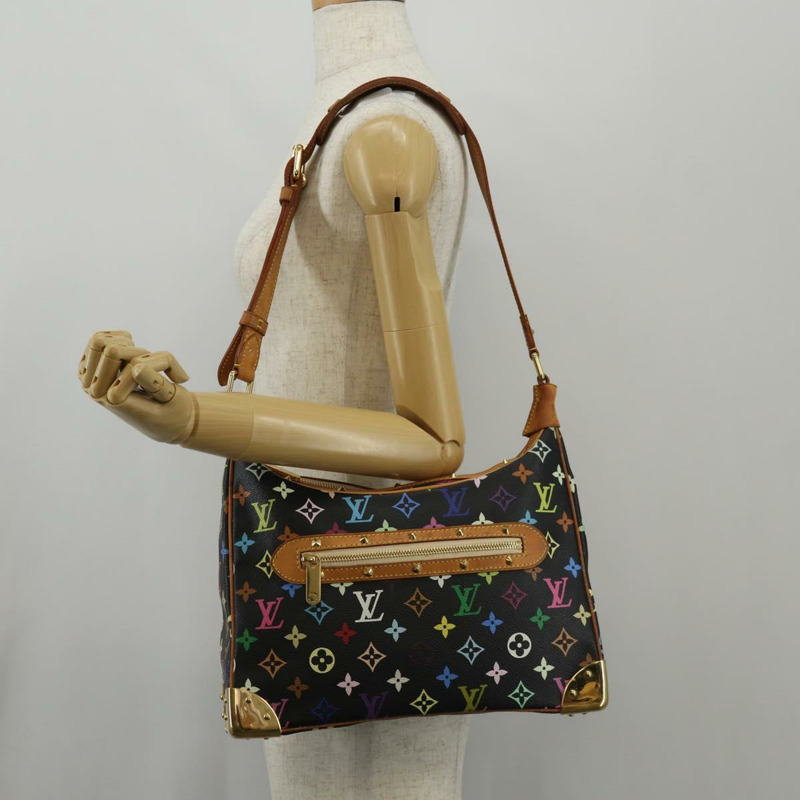 【日本直送】路易威登 (LOUIS VUITTON) 多色布洛涅肩背包 黑色 M92638 LV 正品 146603A-31
