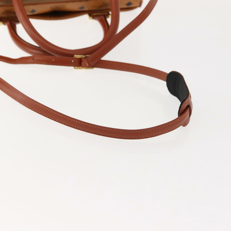 【日本直送】MCM Vicetos Logoogram 手提包 PVC 兩用棕色金色 正品 BA5195-8