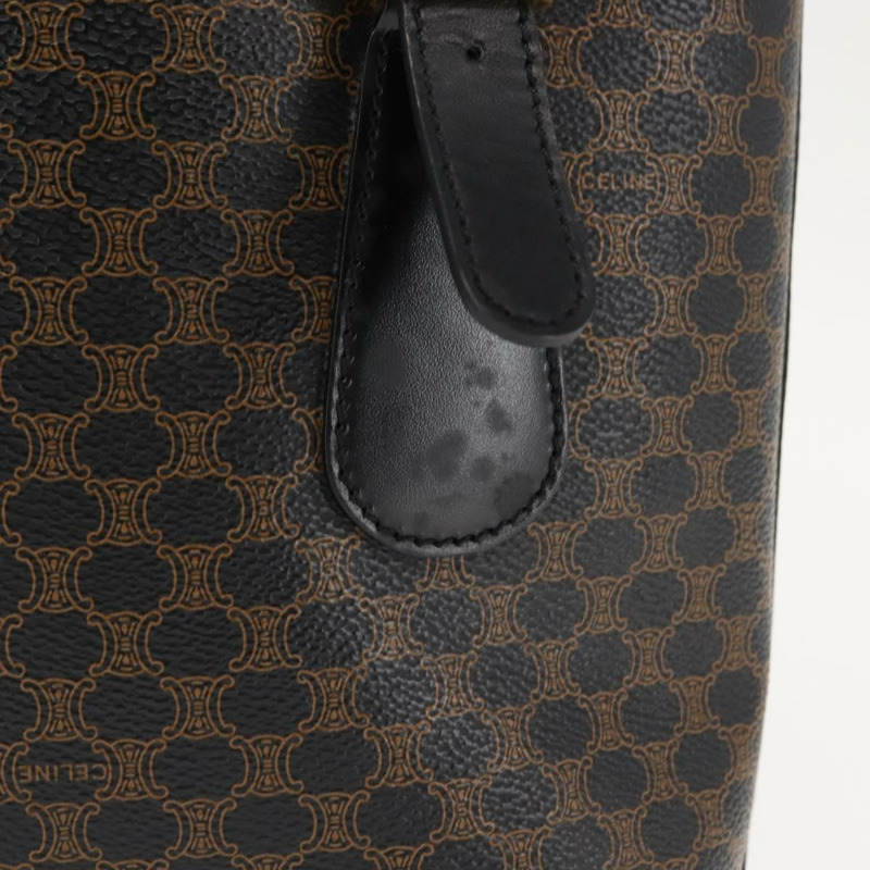 【日本直送】CELINE Macadam帆布托特包 PVC皮革 黑色 金色 正品 146843-2