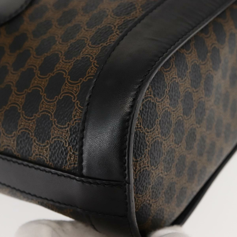【日本直送】CELINE Macadam帆布托特包 PVC皮革 黑色 金色 正品 146843-8