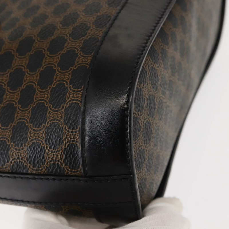 【日本直送】CELINE Macadam帆布托特包 PVC皮革 黑色 金色 正品 146843-15