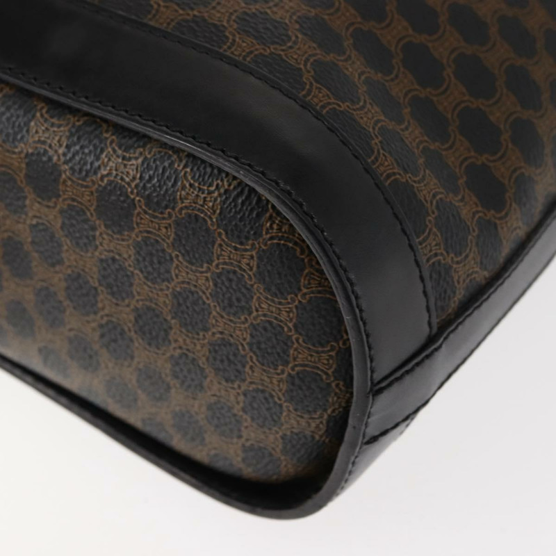 【日本直送】CELINE Macadam帆布托特包 PVC皮革 黑色 金色 正品 146843-16